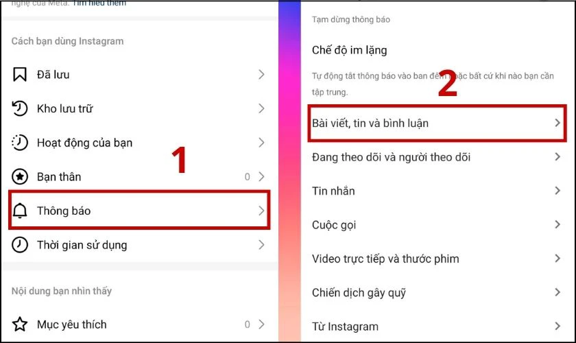 Cách thay đổi âm thanh thông báo Instagram trên Android
