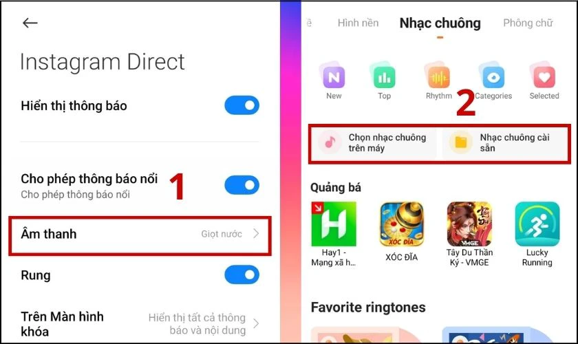 Cách thay đổi âm thanh thông báo Instagram trên Android