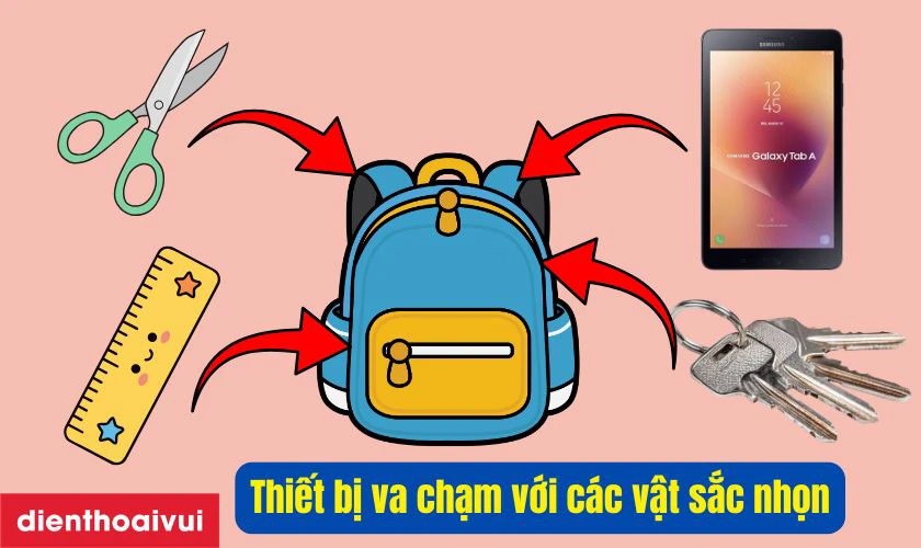 Nguyên nhân mặt kính Samsung Tab A8 2017 bị vỏ máy
