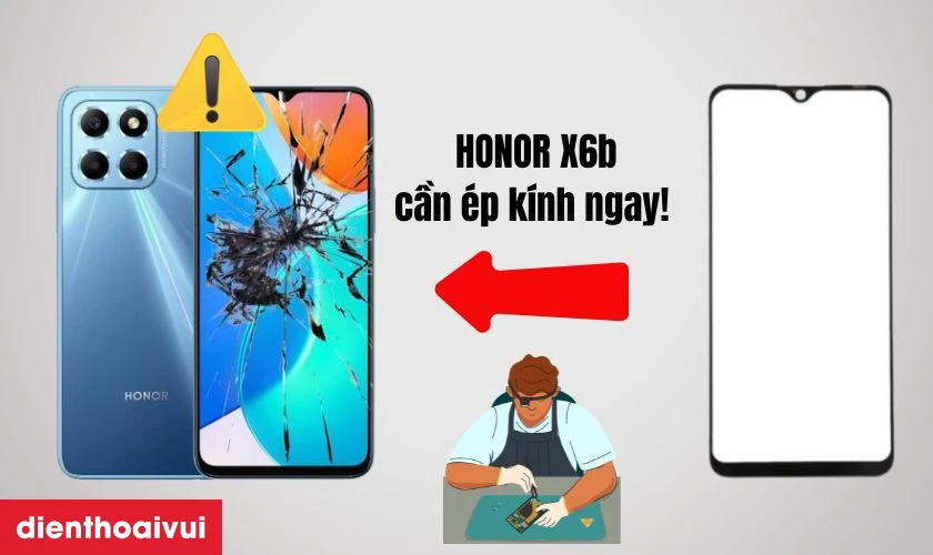 Thay ép kính HONOR X6b là gì