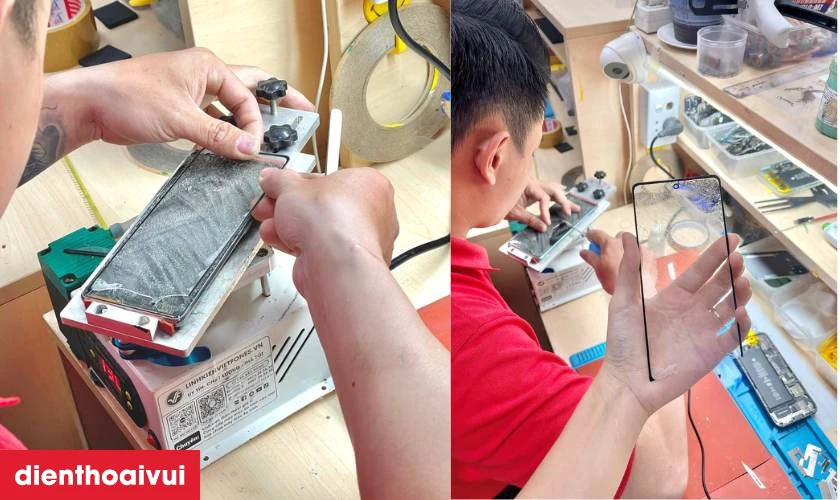 Quy trình thay ép kính HONOR X7b minh bạch lấy liền tại Điện Thoại Vui
