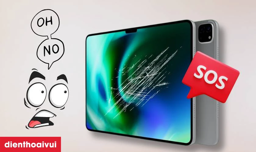 Nguy&ecirc;n nh&acirc;n tại sao iPad dễ bị nứt vỡ mặt k&iacute;nh