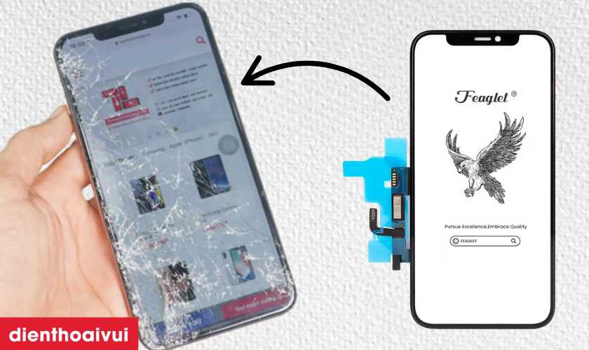 Thay &eacute;p k&iacute;nh iPhone 11 ch&iacute;nh h&atilde;ng Feaglet l&agrave; g&igrave;?