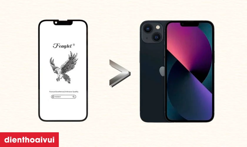 Thay &eacute;p k&iacute;nh iPhone 13 ch&iacute;nh h&atilde;ng Feaglet l&agrave; g&igrave;