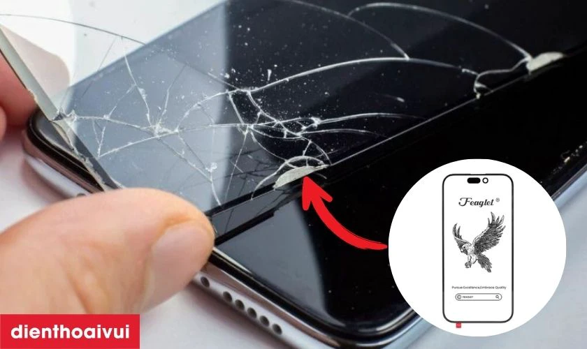 Thay &eacute;p k&iacute;nh iPhone 15 Plus ch&iacute;nh h&atilde;ng Feaglet l&agrave; g&igrave;?
