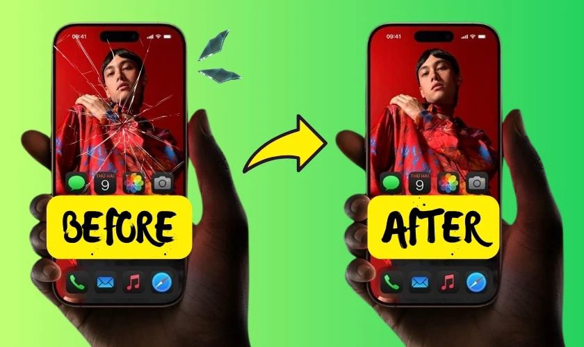 Thay &eacute;p k&iacute;nh iPhone 16 Pro Max ch&iacute;nh h&atilde;ng Feaglet l&agrave; g&igrave;?