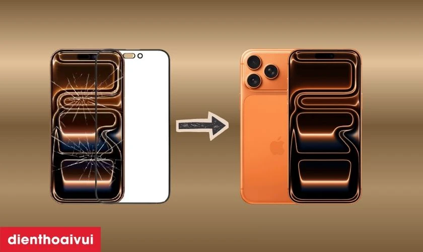 Thay ép kính iPhone 17 Pro Max loại A+ là gì?