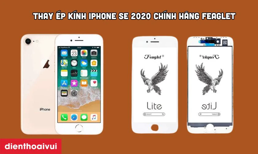 Thay m&agrave;n h&igrave;nh v&agrave; thay &eacute;p k&iacute;nh iPhone SE 2020 ch&iacute;nh h&atilde;ng Feaglet c&oacute; g&igrave; kh&aacute;c nhau?