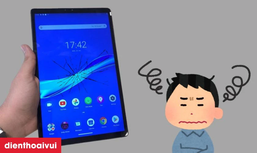 T&aacute;c động lực v&ocirc; t&igrave;nh khiến mặt k&iacute;nh bị hư hỏng, nứt vỡ
