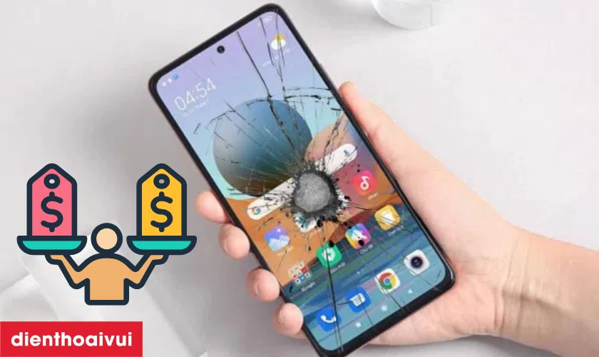 So s&aacute;nh gi&aacute; cả trước khi thay &eacute;p k&iacute;nh Nokia C21 Plus