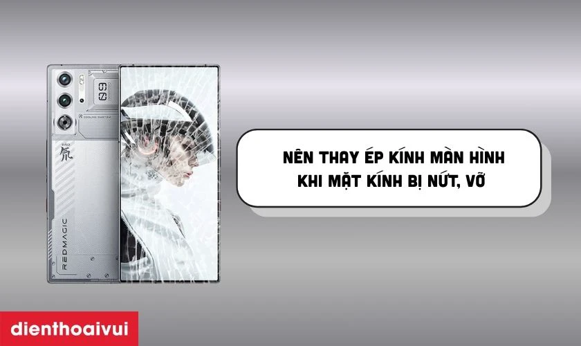Khi n&agrave;o cần thay &eacute;p k&iacute;nh Nubia Red Magic 9 Pro Plus mới?