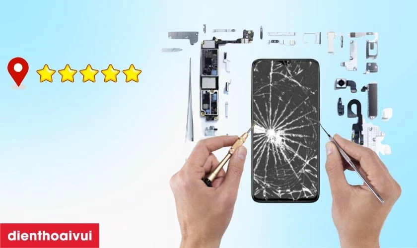 Cửa h&agrave;ng uy t&iacute;n gi&uacute;p bạn y&ecirc;n t&acirc;m đưa m&aacute;y đến để thay &eacute;p k&iacute;nh