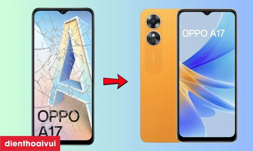 Thay &eacute;p k&iacute;nh OPPO A17 l&agrave; g&igrave;?