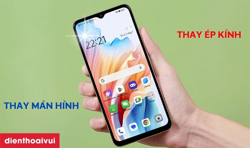 Thay m&agrave;n h&igrave;nh v&agrave; thay &eacute;p k&iacute;nh OPPO A38 c&oacute; g&igrave; kh&aacute;c nhau?