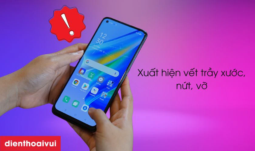 M&agrave;n h&igrave;nh xuất hiện vết trầy, xước