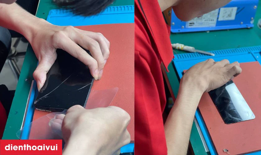 Thay &eacute;p k&iacute;nh mới v&agrave;o cho OPPO Pad Air