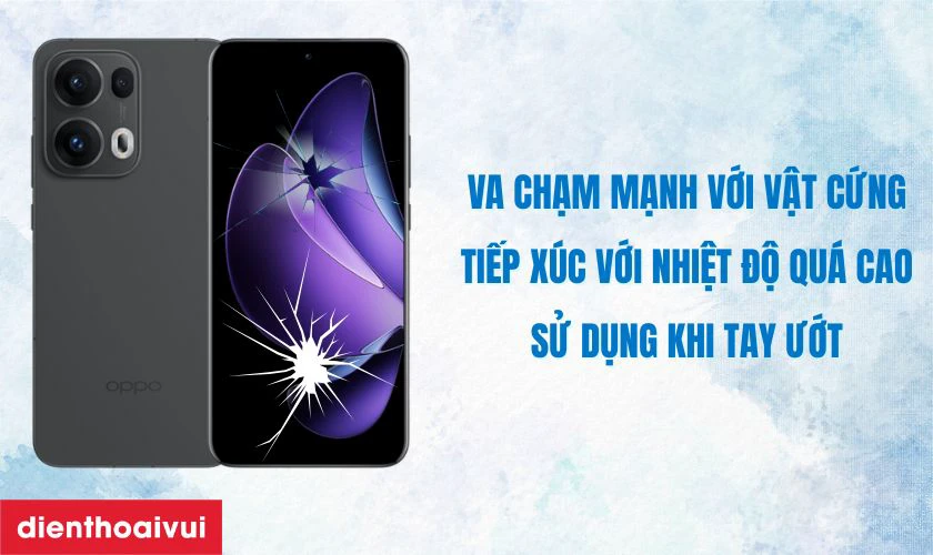 Nguyên nhân mặt kính Oppo Reno 13 bị hư hỏng
