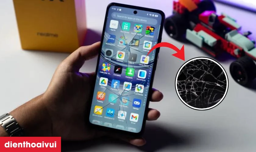Thay &eacute;p k&iacute;nh Realme 14x