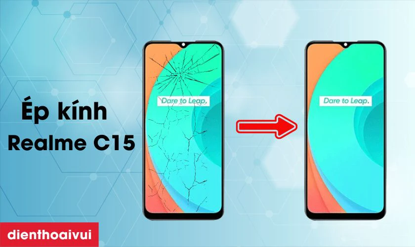 Thay &eacute;p k&iacute;nh Realme C15 l&agrave; g&igrave;?