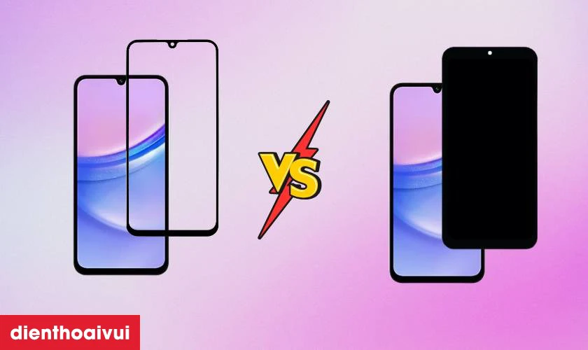 Thay m&agrave;n h&igrave;nh v&agrave; thay &eacute;p k&iacute;nh Samsung Galaxy A15 LTE c&oacute; g&igrave; kh&aacute;c nhau