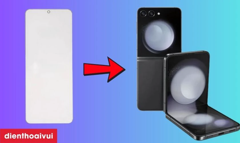 Thay &eacute;p k&iacute;nh Samsung Galaxy Z Flip 5 l&agrave; g&igrave;?
