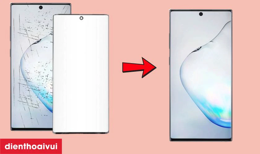 Thay &eacute;p k&iacute;nh Samsung Note 10 l&agrave; g&igrave;?
