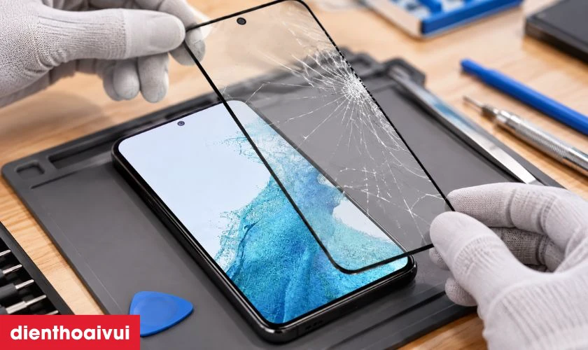 Thay &eacute;p k&iacute;nh Samsung S23