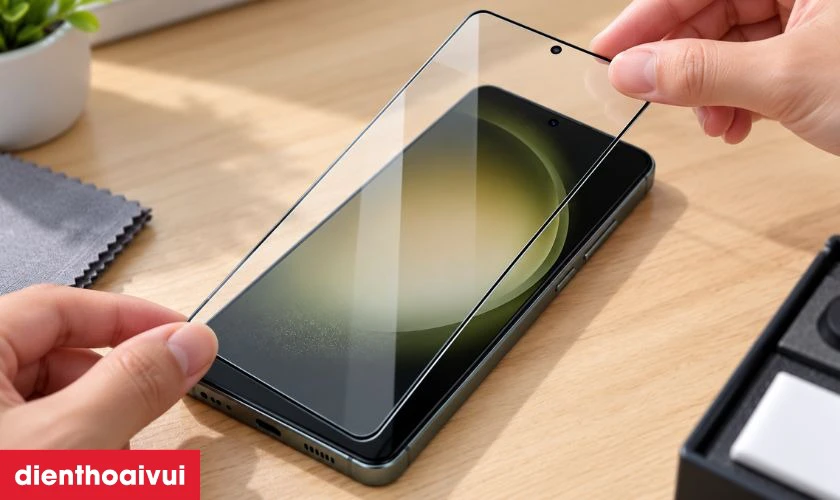 Mẹo bảo vệ mặt k&iacute;nh Samsung S23