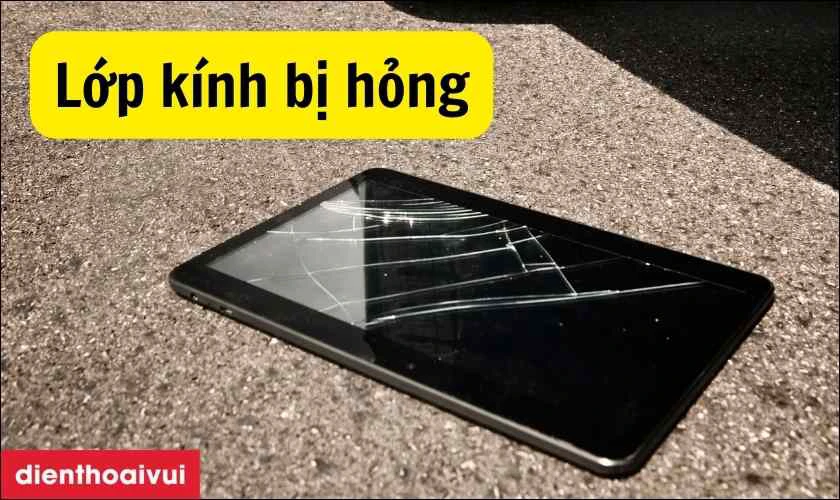 Lớp k&iacute;nh bị hỏng nhưng cảm ứng b&igrave;nh thường