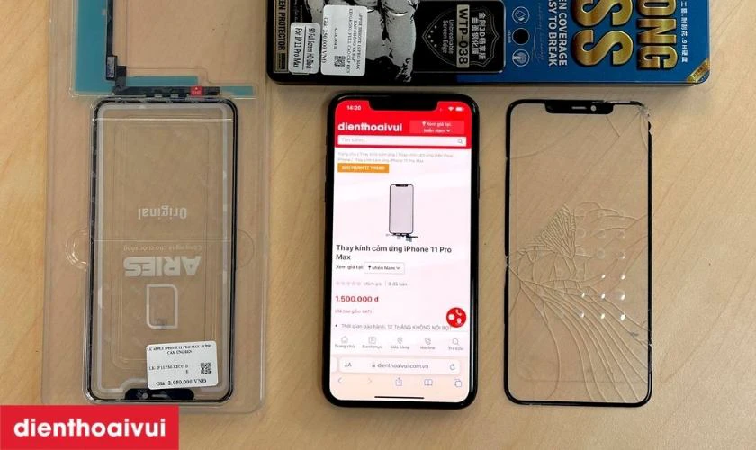 Quy tr&igrave;nh thay &eacute;p k&iacute;nh Tecno POVA 3 minh bạch lấy liền tại Điện Thoại Vui&nbsp;
