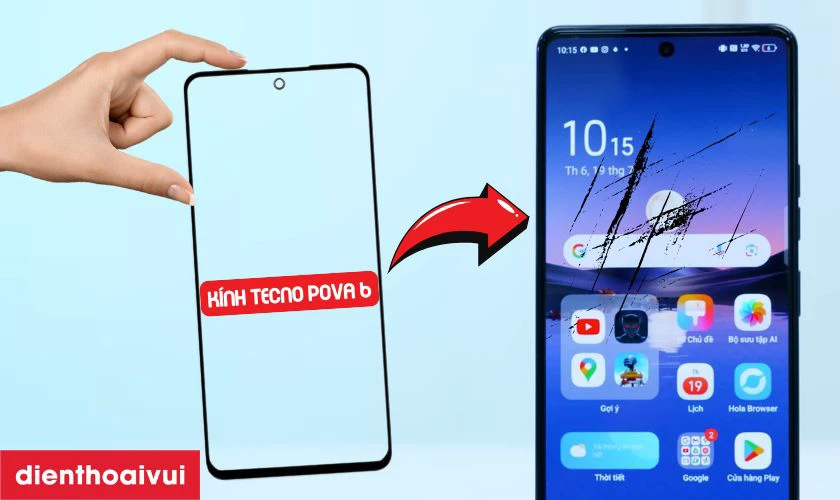 Thay &eacute;p k&iacute;nh TECNO POVA 6 l&agrave; g&igrave;?