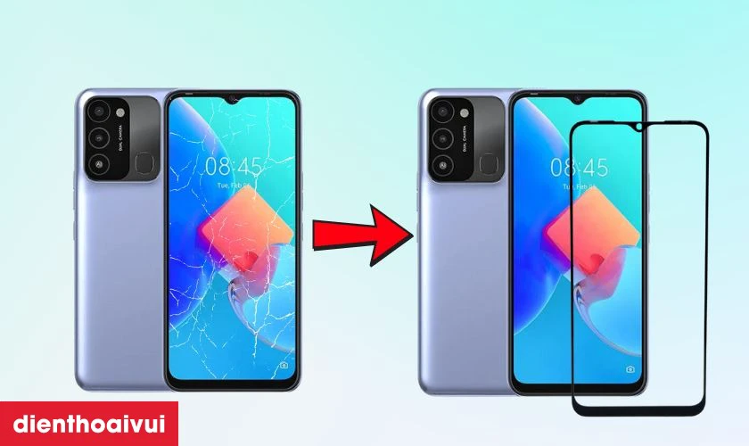 Thay &eacute;p k&iacute;nh gi&uacute;p kh&ocirc;i phục vẻ đẹp cho Tecno Spark 8C