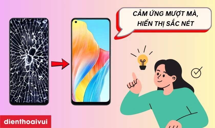 Thay ép kính Xiaomi Redmi 13C loại G+ có gì nổi bật?