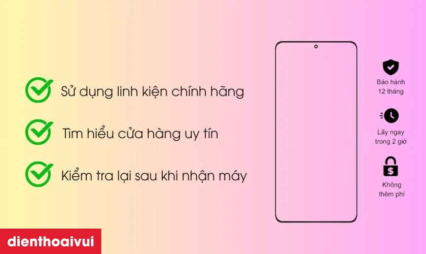 Lưu ý khi thay ép kính điện thoại nên biết