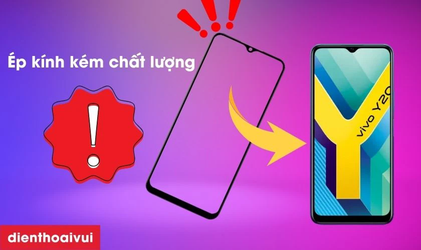 Thay ép kính kém chất lượng có nguy cơ nứt vỡ nhanh