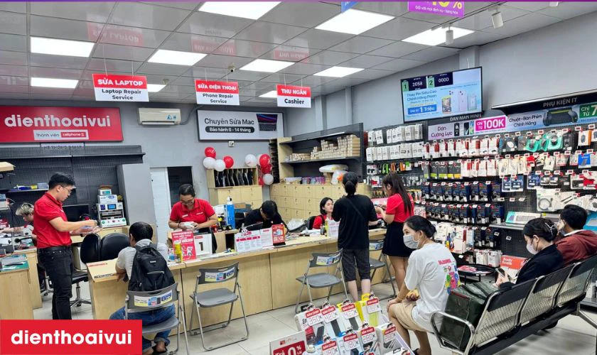 Dịch vụ thay ép kính Vivo Y20 chính hãng, lấy liền tại Điện Thoại Vui