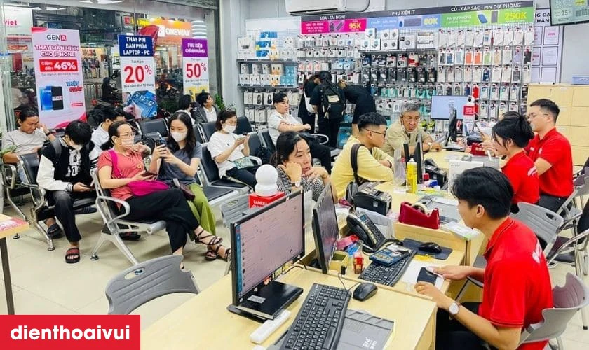 Dịch vụ thay IC nguồn iPhone 15 uy tín tại Điện Thoại Vui