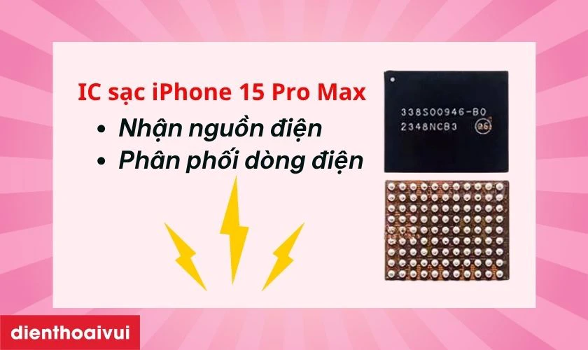 IC sạc iPhone 15 Pro Max l&agrave; g&igrave;?