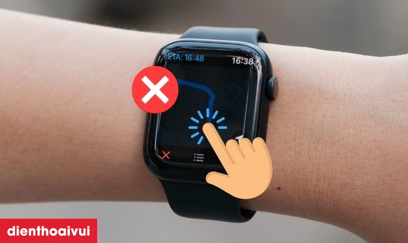 Cảm ứng bị lỗi, hư hỏng l&agrave; dấu hiệu bạn cần thay k&iacute;nh cảm ứng Apple Watch Series 8 41mm mới