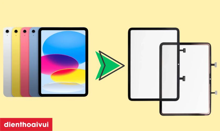 Thay k&iacute;nh cảm ứng iPad Gen 10 10.9 2022 ch&iacute;nh h&atilde;ng Aries l&agrave; g&igrave;?