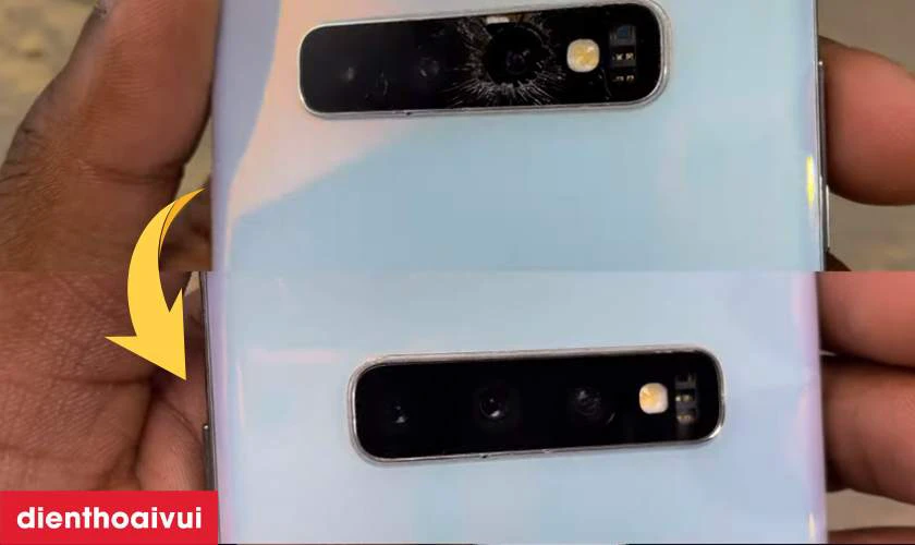 C&oacute; n&ecirc;n thay k&iacute;nh camera Samsung Galaxy S10 Plus kh&ocirc;ng?