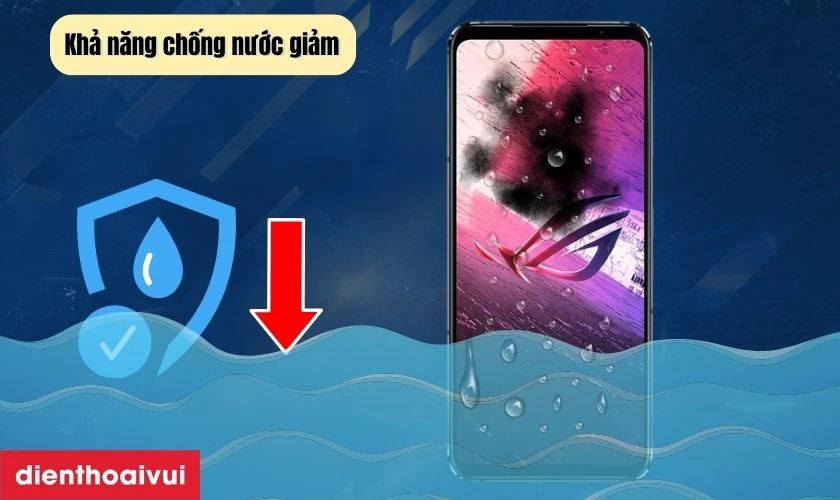 Khả năng chống nước bị suy giảm khi k&iacute;nh lưng vỡ
