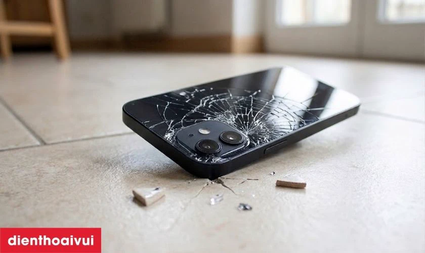 Mặt lưng k&iacute;nh tr&ecirc;n iPhone bị bể vỡ: Nguy&ecirc;n nh&acirc;n v&agrave; c&aacute;ch khắc phục