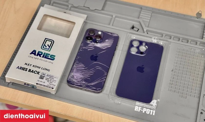 Kính lưng chính hãng Aries thay cho iPhone 15 có tốt không?