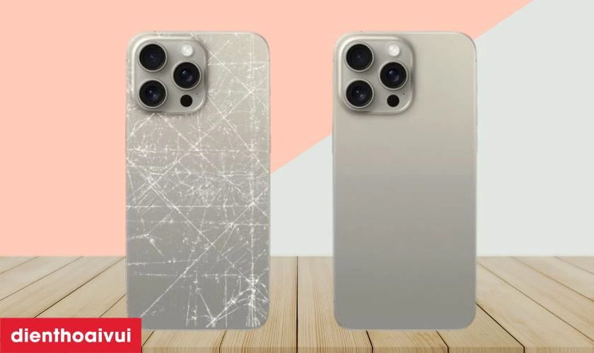Thay kính lưng iPhone 15 Pro Max chính hãng Aries là gì?