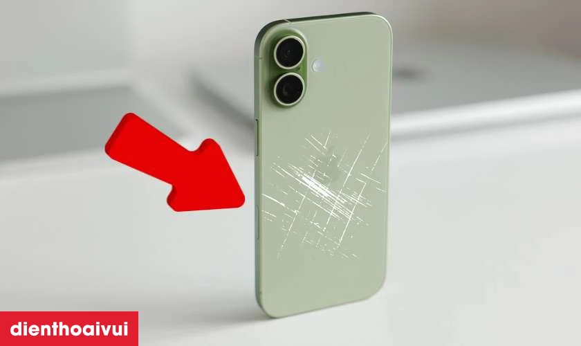 Dấu hiệu nhận biết k&iacute;nh lưng iPhone 17 cần thay
