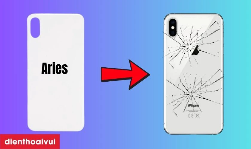 Thay k&iacute;nh lưng iPhone XS ch&iacute;nh h&atilde;ng Aries l&agrave; g&igrave;?