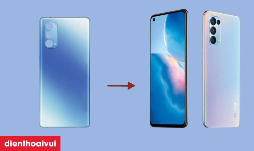 Thay k&iacute;nh lưng mới cho OPPO Reno5 khi xuất hiện vết trầy xước, nứt vỡ