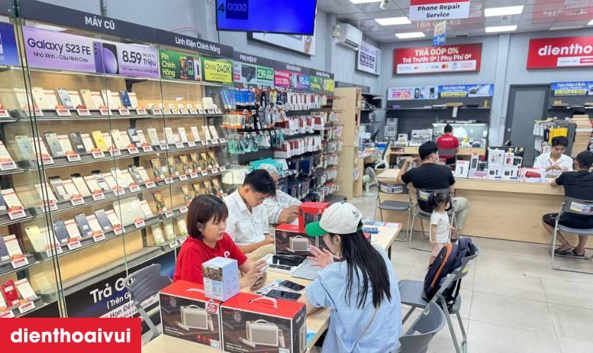Quy trình thay kính lưng Realme C75X lấy liền tại Điện Thoại Vui