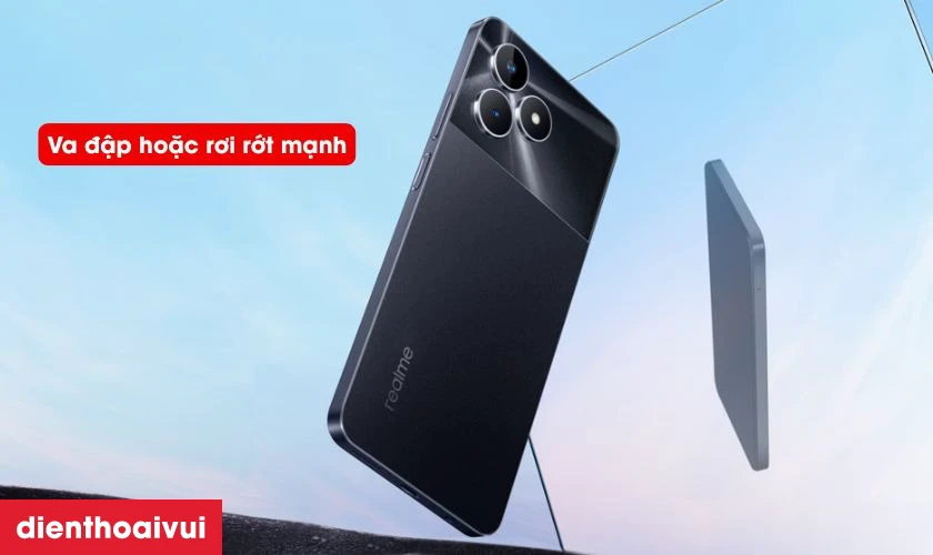 Nguyên nhân khiến mặt lưng Realme Note 50 bị nứt vỡ